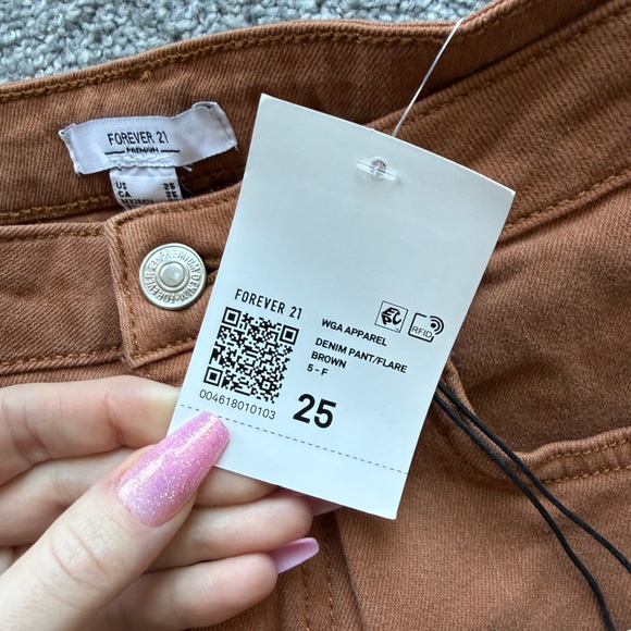 Forever 21 Premium Brown Flare Jeans - Picture 4 of 4